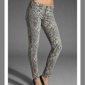 Current Elliott Jeans Ankle Skinny Canvas Snake